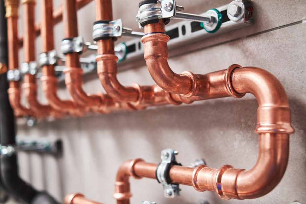 copper pipes air compressor